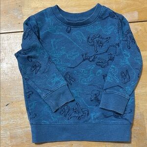 Cat & Jack Teal Dinosaur Sweatshirt